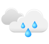 Letzte Wolkenlücken schließen sich und von der Früh weg regnet es leicht.